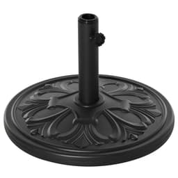 image-Round Parasol Base Heavy Duty Cement Stand Umbrella Holder Garden