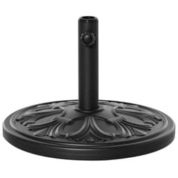 image-Round Parasol Base Heavy Duty Cement Stand Umbrella Holder Garden