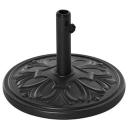 image-Round Parasol Base Heavy Duty Cement Stand Umbrella Holder Garden