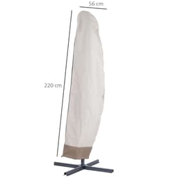 image-Outdoor Parasol Cover Umbrella Garden Furniture Protection Wind Rain
