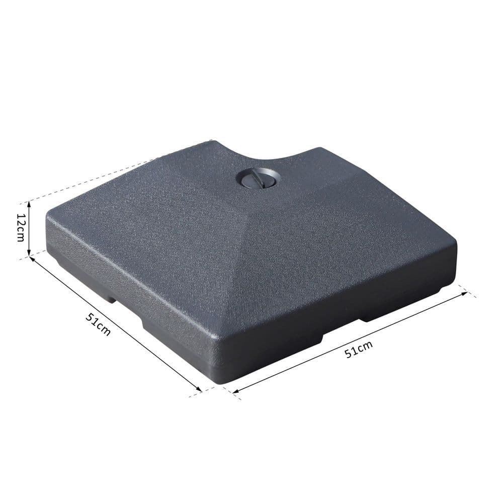 image-4pc Portable Umbrella Base Weights Outdoor Square Parasol Holder Anchor Stand