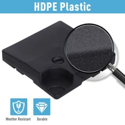 image-4pc Portable Umbrella Base Weights Outdoor Square Parasol Holder Anchor Stand