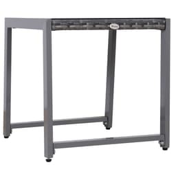 image-Rattan End Table Side Coffee Desk Outdoor Patio Garden Furniture