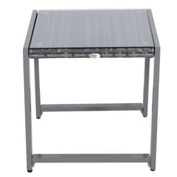 image-Rattan End Table Side Coffee Desk Outdoor Patio Garden Furniture