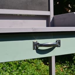 image-Outdoor Wooden Potting Table Bench Workstation Planting Shelves