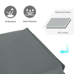 image-190x72cm Furniture Table Chair Sofa Set Cover Water UV Resistant Protection 600D