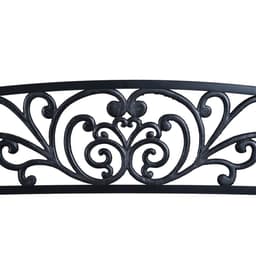 image-2-Seater Garden Bench, Steel-Black