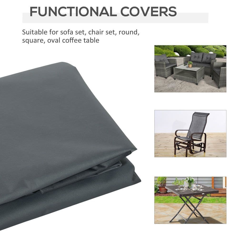 image-200x86cm Outdoor & Garden Furniture Table Chair Sofa Set Cover Water Resistant