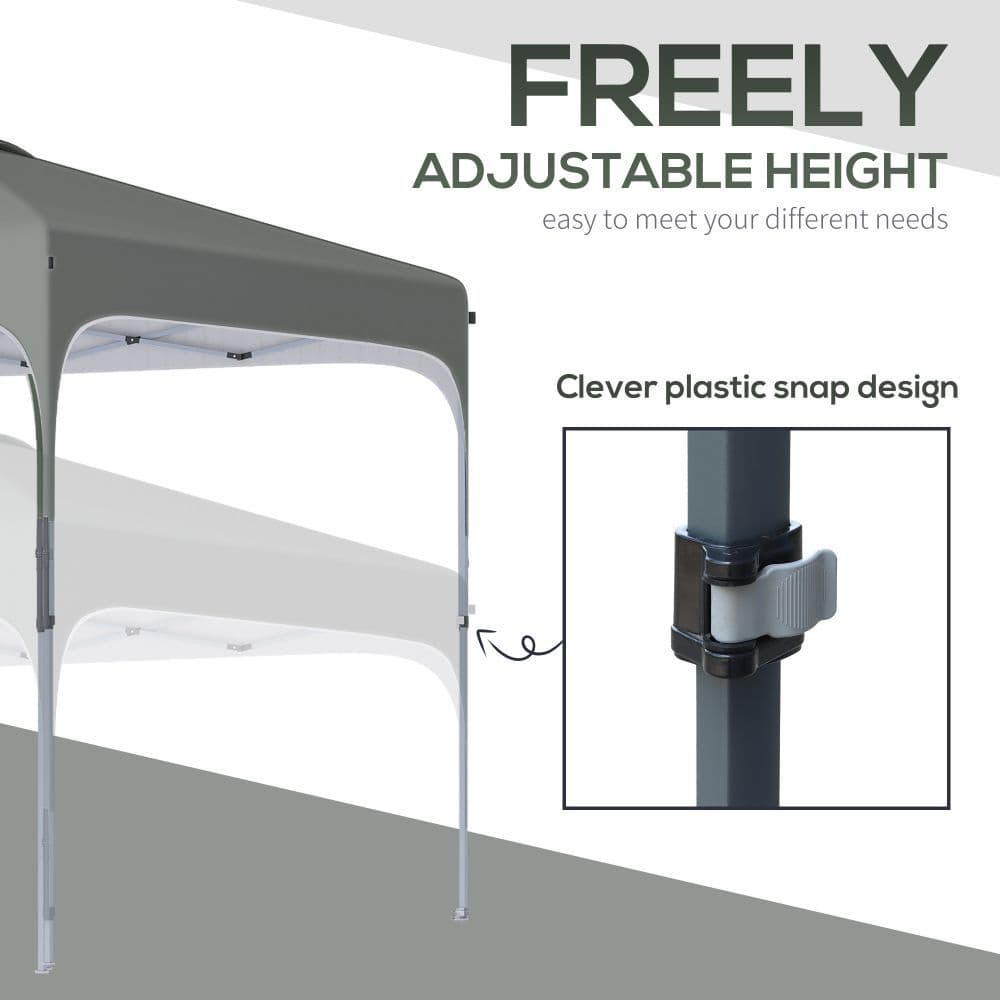 image-3x3M Pop Up Gazebo, Foldable Canopy Tent & Carry Bag with Wheels & 4 Legs