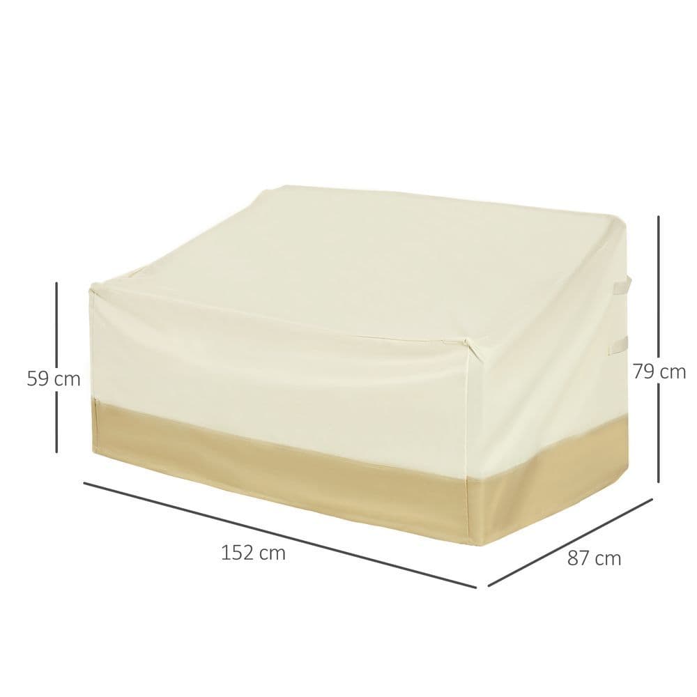 image-Waterproof Furniture Cover For 3 Seat Rattan Sofa