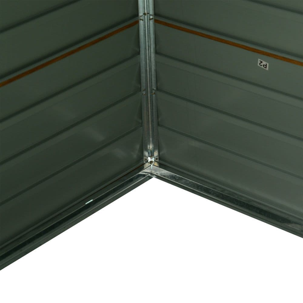 image-Garden Shed, 235.7Lx195.6Wx176.7-208.7H cm, Steel