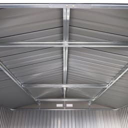 image-6.5 x 11FT Foundation Ventilation Steel Outdoor Garden Shed Grey