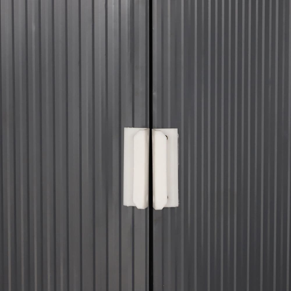 image-6.5 x 11FT Foundation Ventilation Steel Outdoor Garden Shed Grey