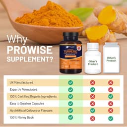 image-Organic Turmeric 2280mg (High Strength) with Black Pepper & Ginger - 180 Vegan Turmeric Capsules