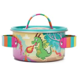 image-SOKA Dinosaur Kids Kitchen Set Toy Pots and Pans Set Toy Kitchen Accessories