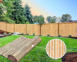 image-Natural Reed Fencing Garden Screening - 1.8m x 4m Roll
