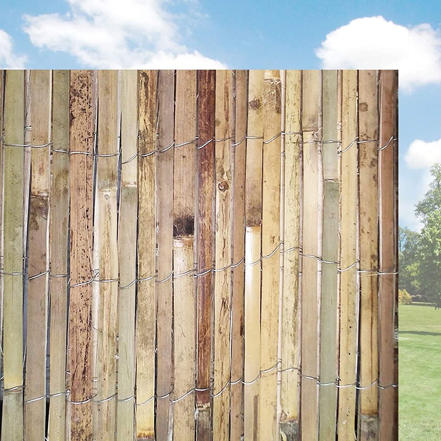 image-Natural Reed Fencing Garden Screening - 1.8m x 4m Roll