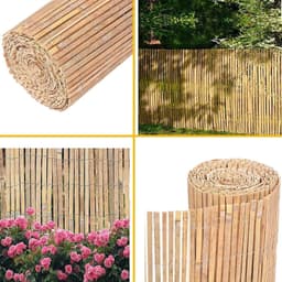 image-Natural Reed Fencing Garden Screening - 1.8m x 4m Roll