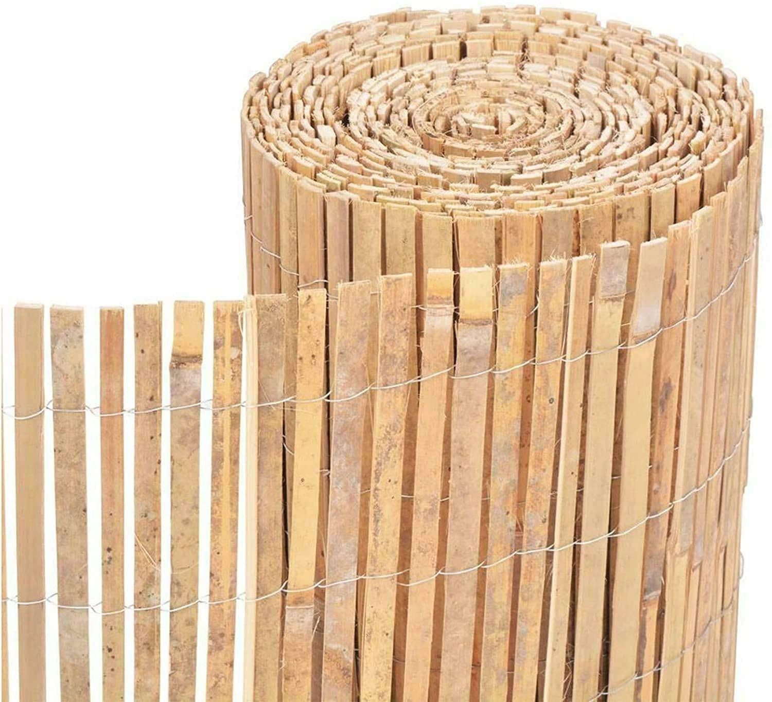 image-Natural Reed Fencing Garden Screening - 1.8m x 4m Roll