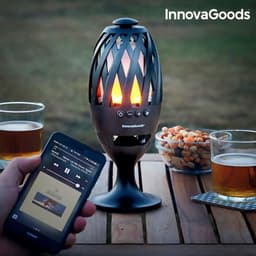 image-Firesound LED Flame Lamp and Bluetooth Speaker Energy Class A