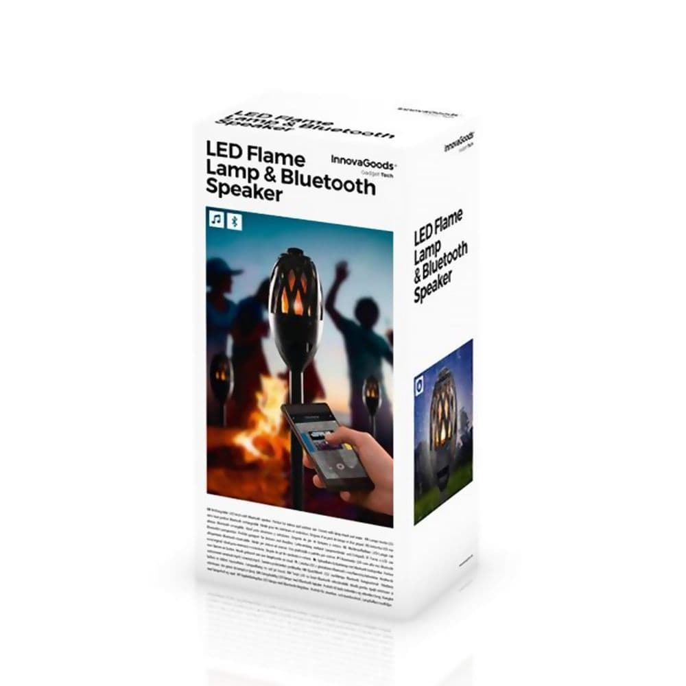 image-Firesound LED Flame Lamp and Bluetooth Speaker Energy Class A