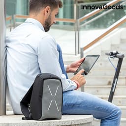 image-Anti Theft Sling Cross-over Backpack Waterproof School Gym Unisex
