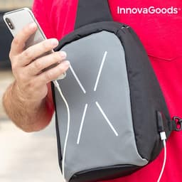 image-Anti Theft Sling Cross-over Backpack Waterproof School Gym Unisex