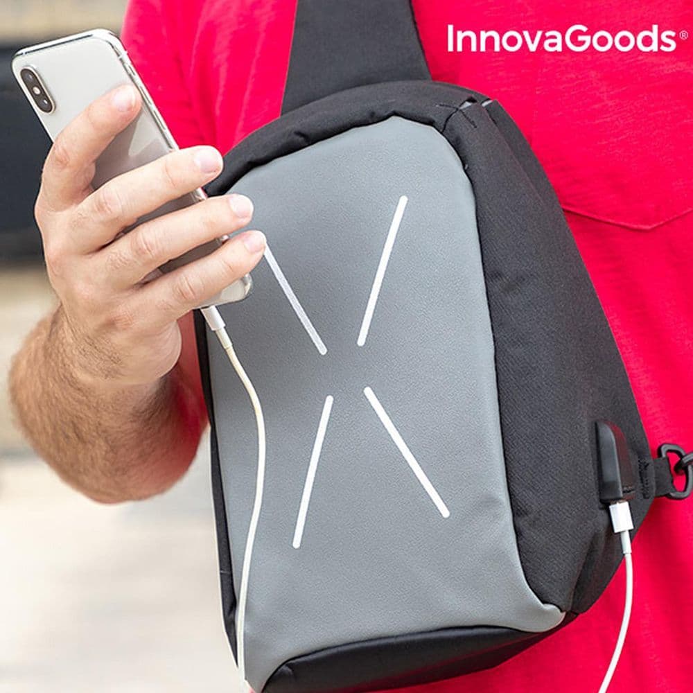 image-Anti Theft Sling Cross-over Backpack Waterproof School Gym Unisex