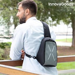 image-Anti Theft Sling Cross-over Backpack Waterproof School Gym Unisex