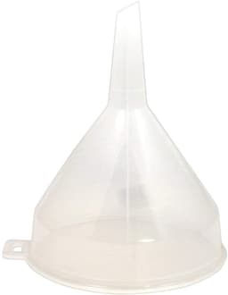 image-Whitefurze 14cm Clear Plastic Funnel