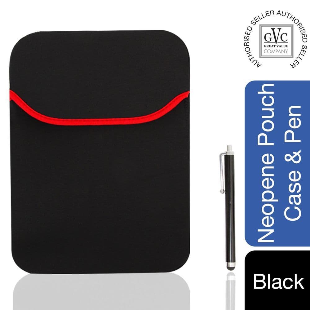 image-GVC 10 inch Universal Black Neoprene Protective Cover Case for 7'' iPad Tablet
