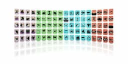 image-Augmented Reality Cards, Perfect Toy to Educate with 108 Cards With Storage Bag