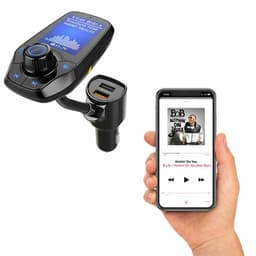 image-Aquarius Wireless Multifunctional Bluetooth Car FM Transmitter with Dual USB Port