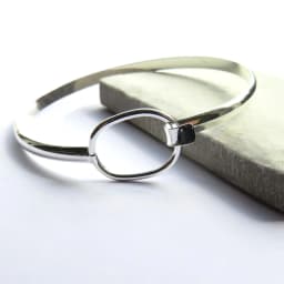 image-Loop Silver Bangle 6034