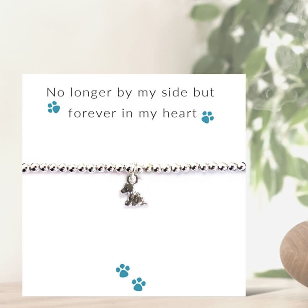 image-No Longer By My Side - Dog Bracelet on Message Card
