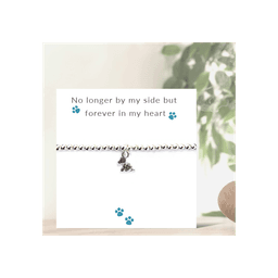image-No Longer By My Side - Dog Bracelet on Message Card