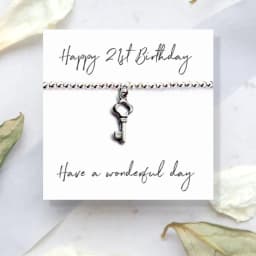 image-Happy 21st Birthday Bracelet & Message Card