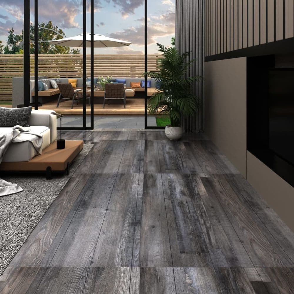 image-PVC Flooring Planks 5.02 m² 2 mm Self-adhesive Industrial Wood