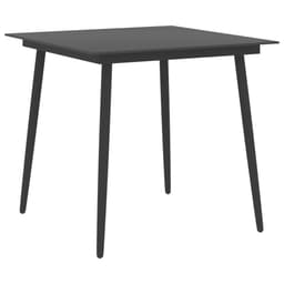 image-3 Piece Garden Dining Set Black