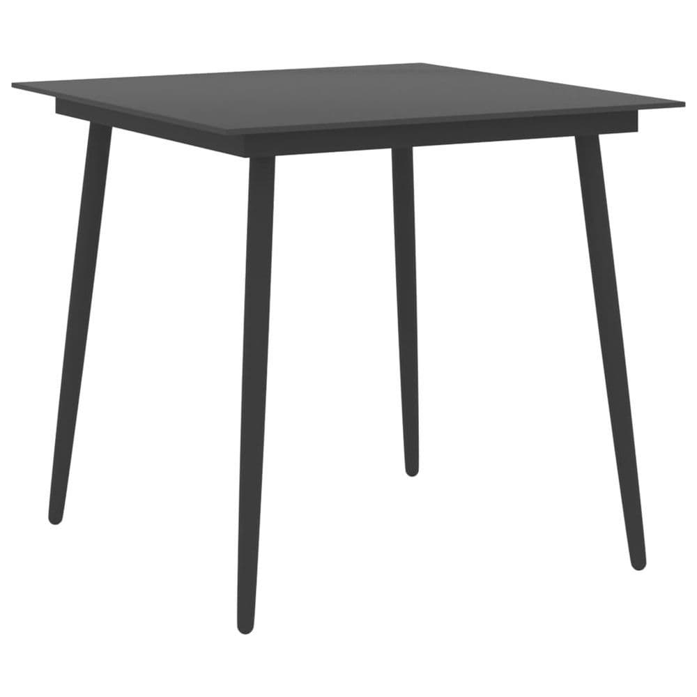 image-3 Piece Garden Dining Set Black