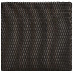image-5 Piece Outdoor Bar Set with Armrest Poly Rattan Brown
