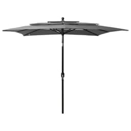 image-3-Tier Parasol with Aluminium Pole 2x2m to 2.5x2.5 m