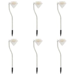 image-Solar LED Garden Lights 6 pcs 9x7.8x29.5 cm