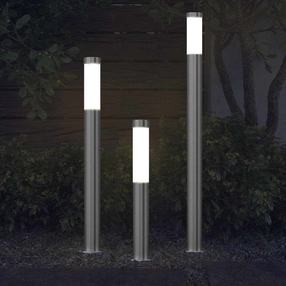 image-Garden Lamp Set 3-piece Waterproof Stainless Steel