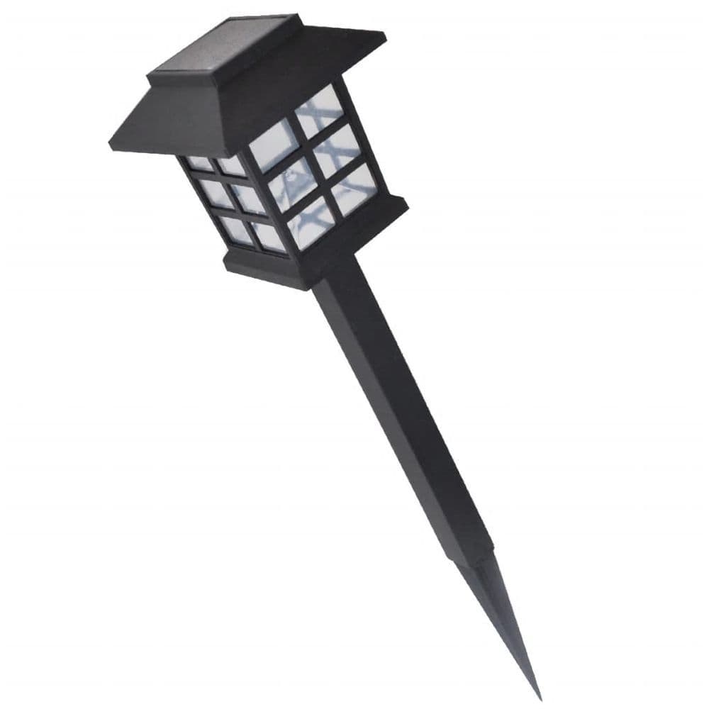 image-Outdoor Solar Lamp LED Light 12 pcs Spike 8,6 x 8,6 x 38 cm