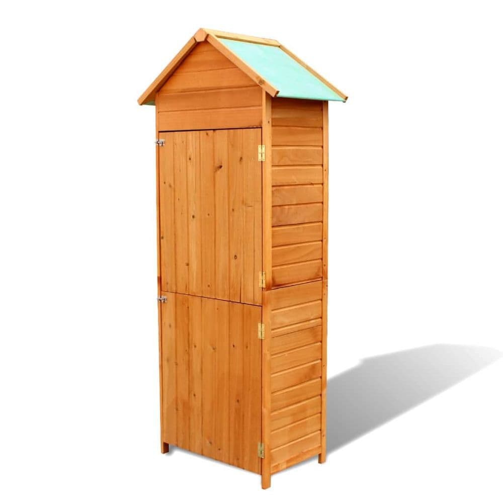 image-Garden Storage Cabinet Brown 79x49x190 cm