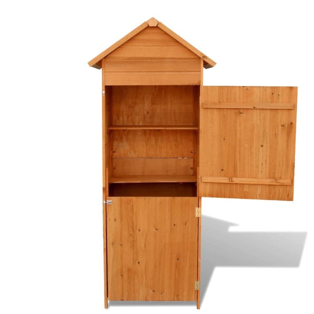 image-Garden Storage Cabinet Brown 79x49x190 cm