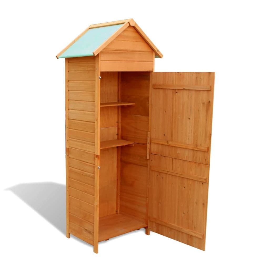 image-Garden Storage Cabinet Brown 79x49x190 cm