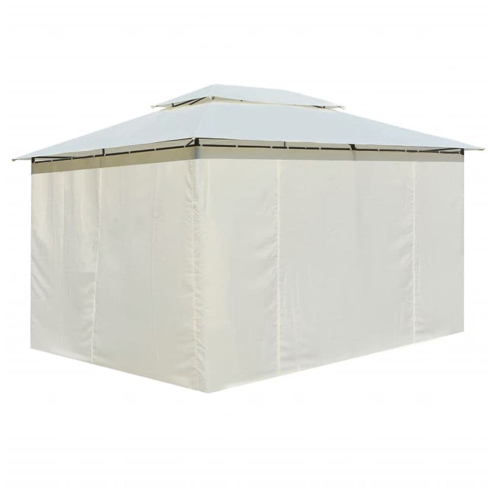 image-Garden Marquee with Curtains 4x3 m White