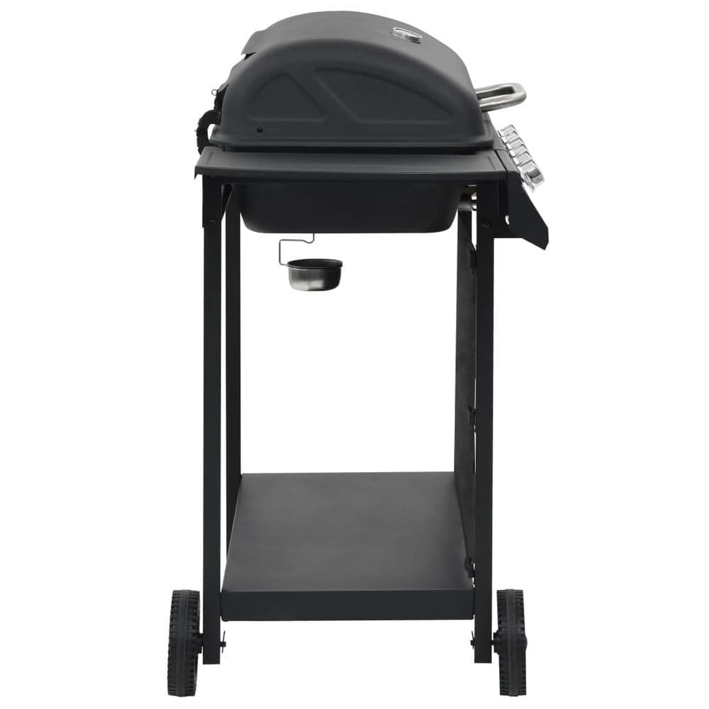image-Gas BBQ Grill with 6 Cooking Zones Steel Black
